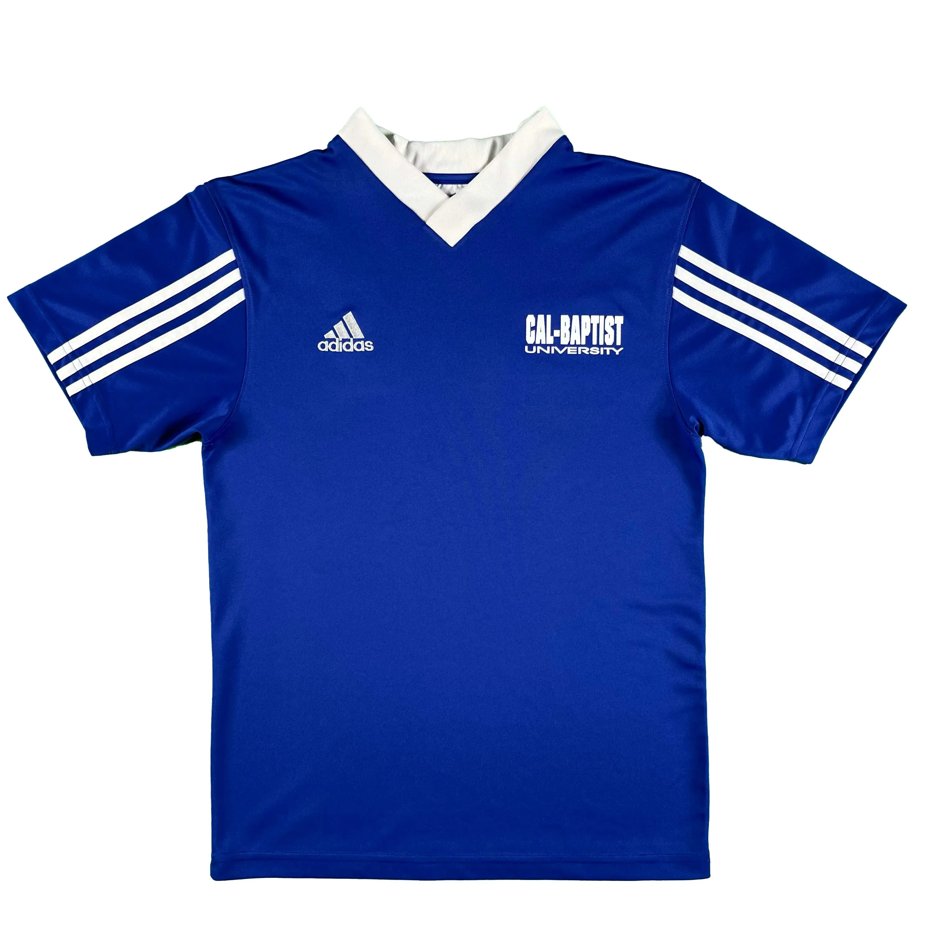 00s Adidas Blue Cal Baptist Soccer Jerseys- SELECT KIT