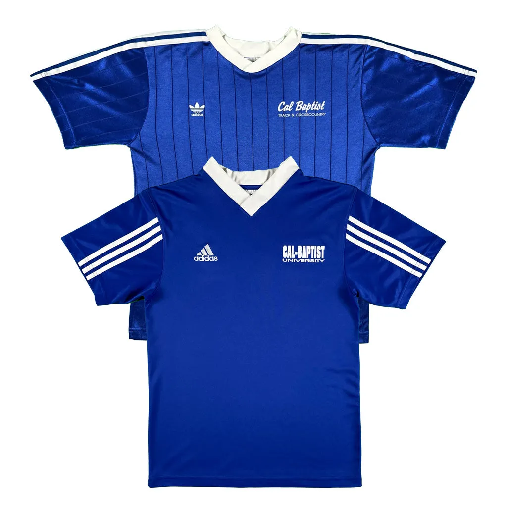 00s Adidas Blue Cal Baptist Soccer Jerseys- SELECT KIT