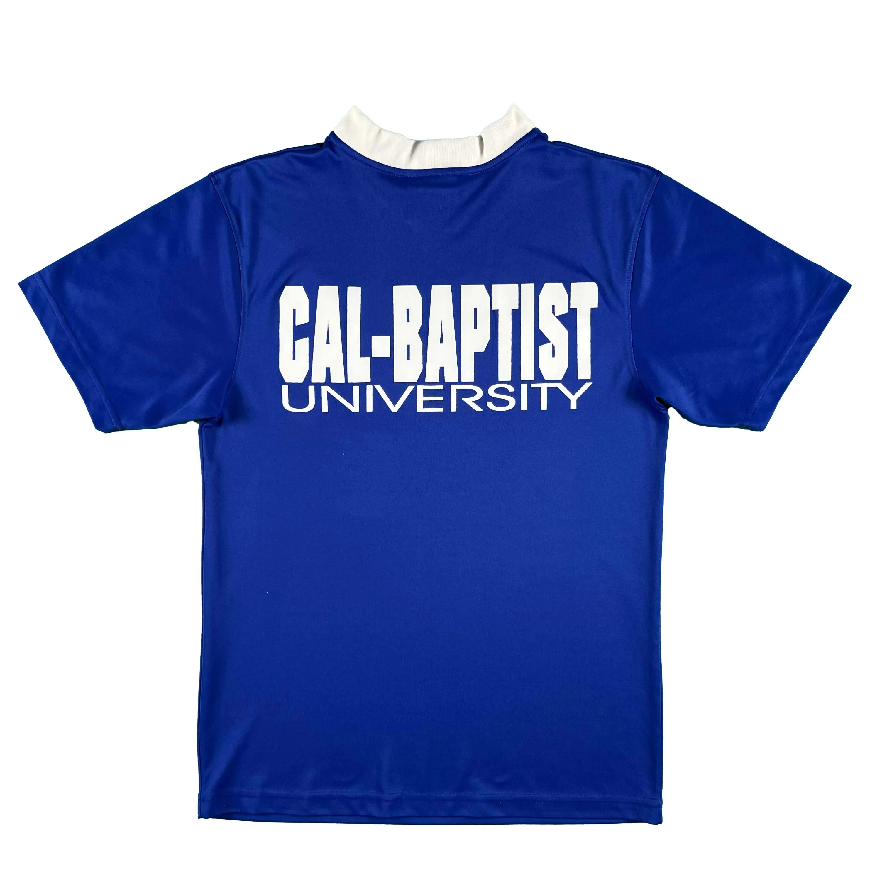 00s Adidas Blue Cal Baptist Soccer Jerseys- SELECT KIT