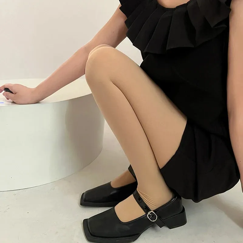 27-Color Velvet Large Elastic Tights  - Seamless Candy Pantyhose