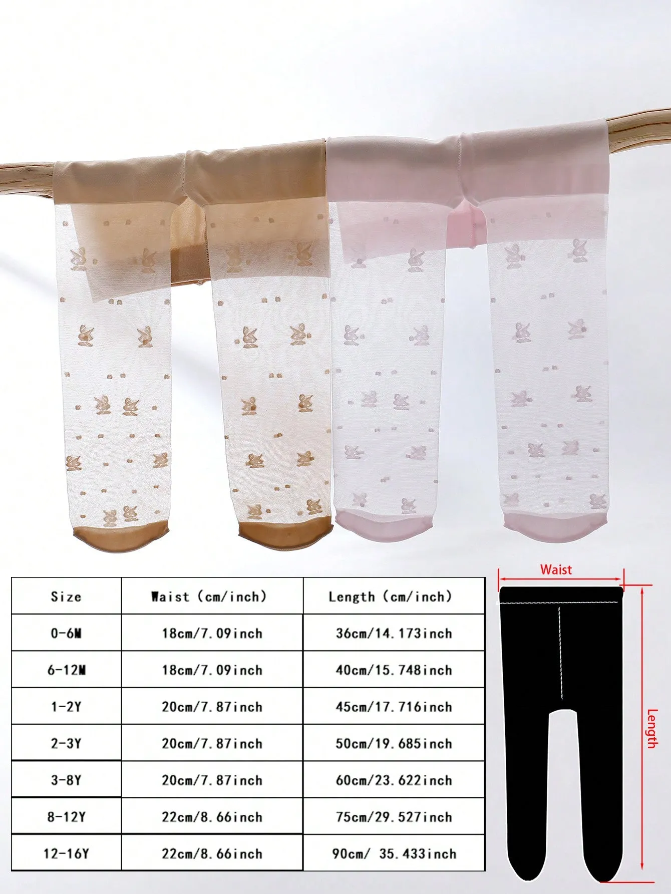 4 Pairs Ultra-Thin Full Footed Dance Tights Suitable For Girls FD
