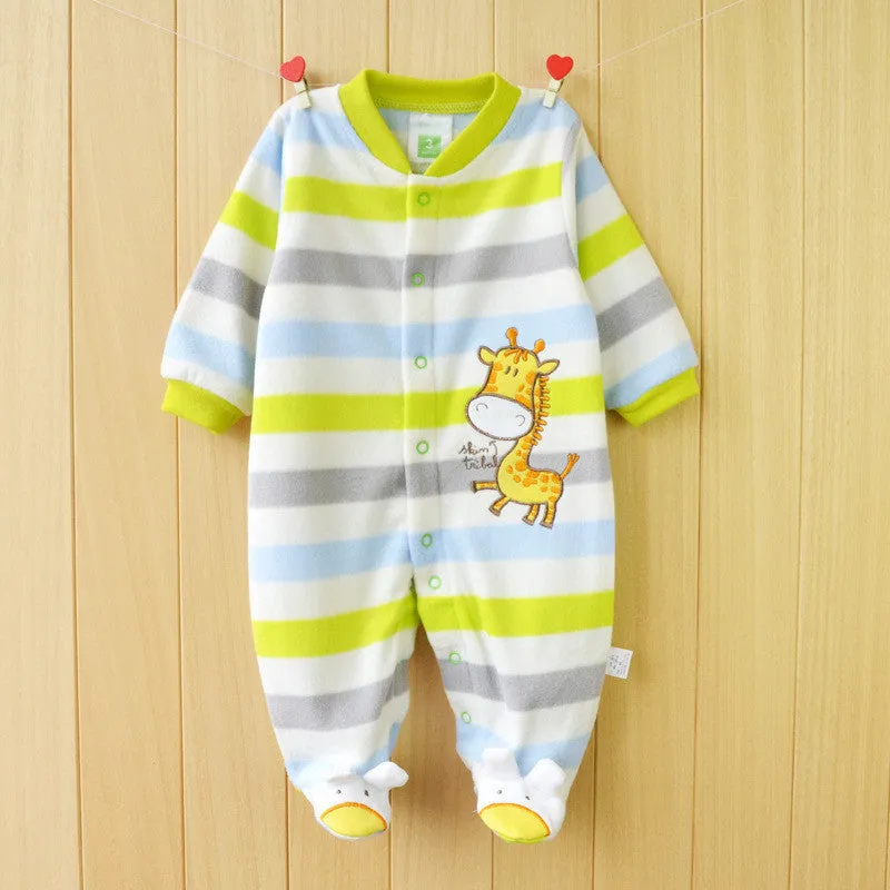 Baby Rompers clothes long sleeved coveralls for borns Boy Girl Polar Fleece baby Clothing