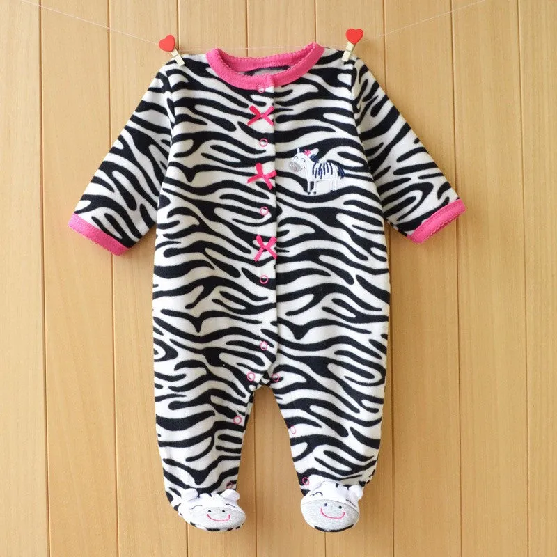 Baby Rompers clothes long sleeved coveralls for borns Boy Girl Polar Fleece baby Clothing