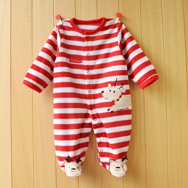 Baby Rompers clothes long sleeved coveralls for borns Boy Girl Polar Fleece baby Clothing