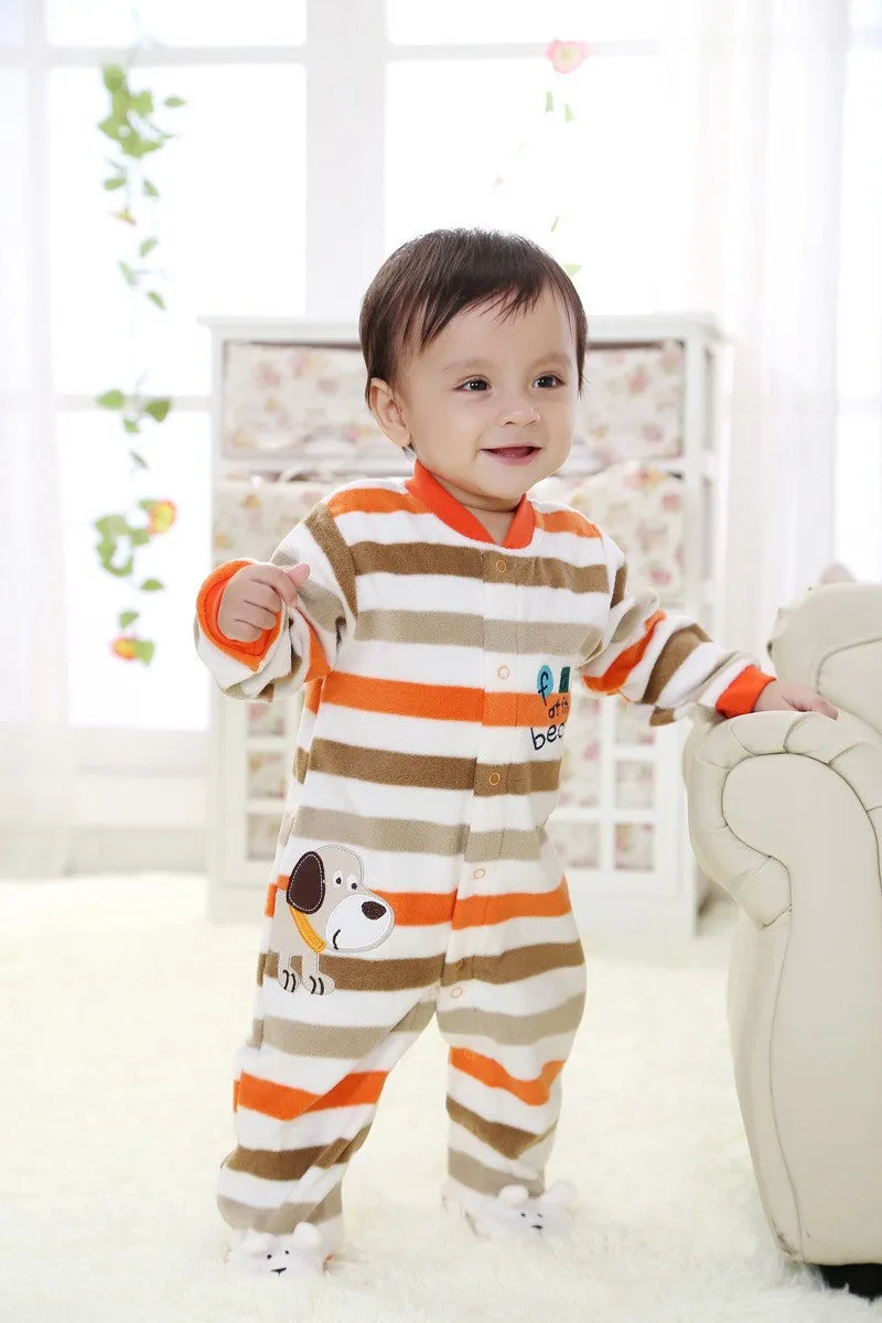 Baby Rompers clothes long sleeved coveralls for borns Boy Girl Polar Fleece baby Clothing