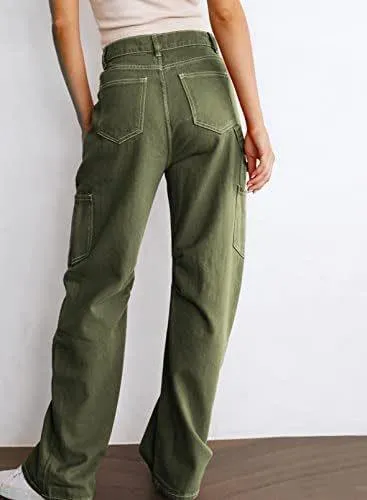 Baggy Low Rise Cargo Jeans