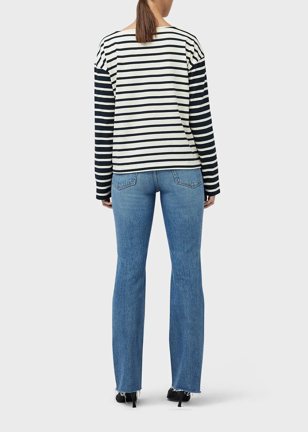 Bardot Stripe Long-Sleeve Top