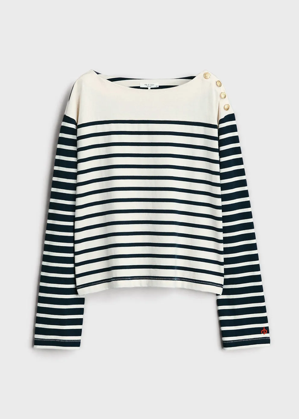 Bardot Stripe Long-Sleeve Top