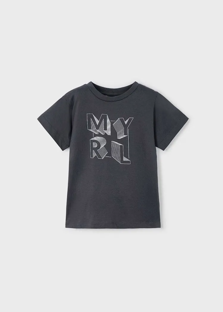 Basic Letter Print T-Shirt