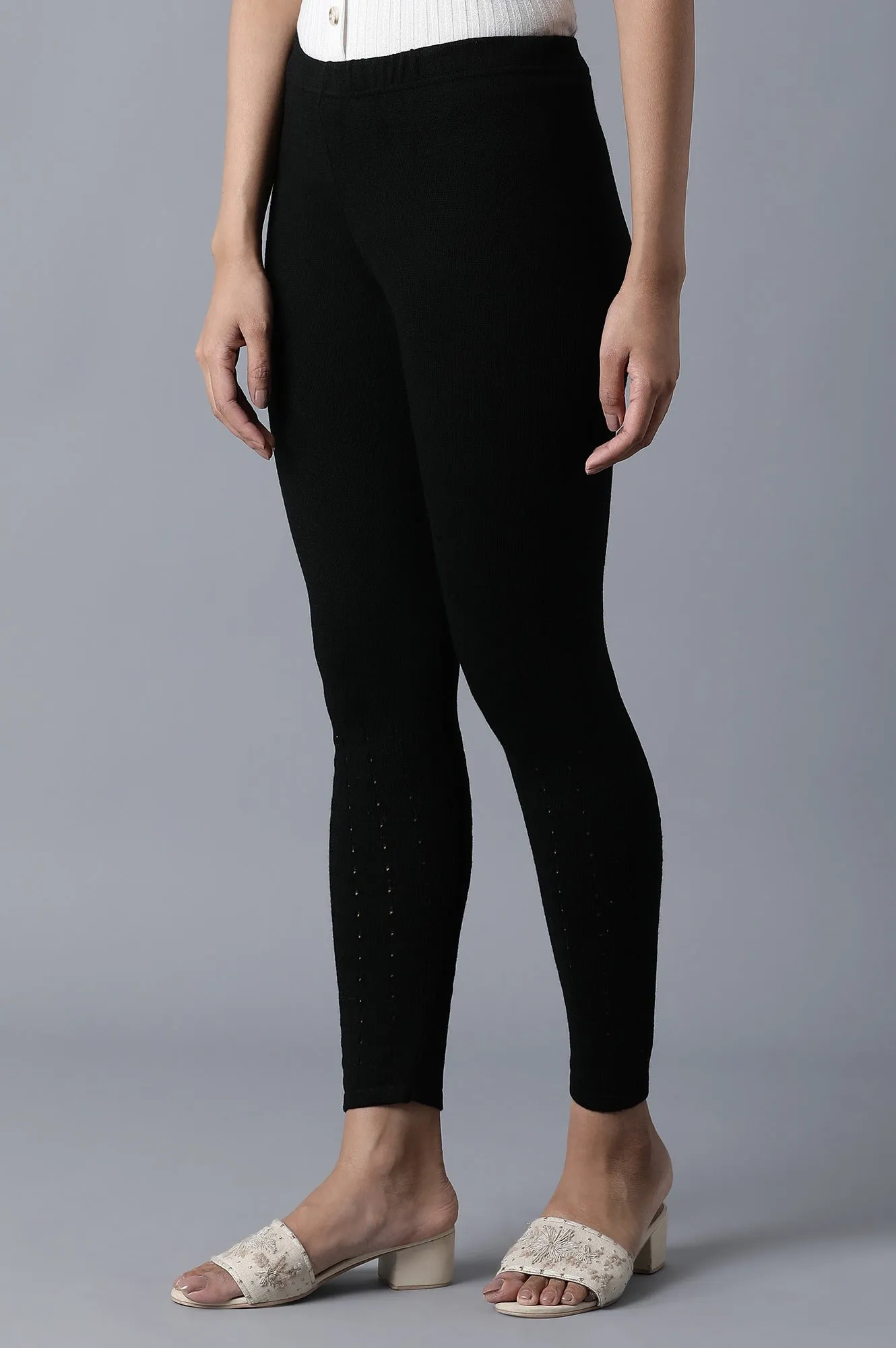 Black Ankle Length Tights