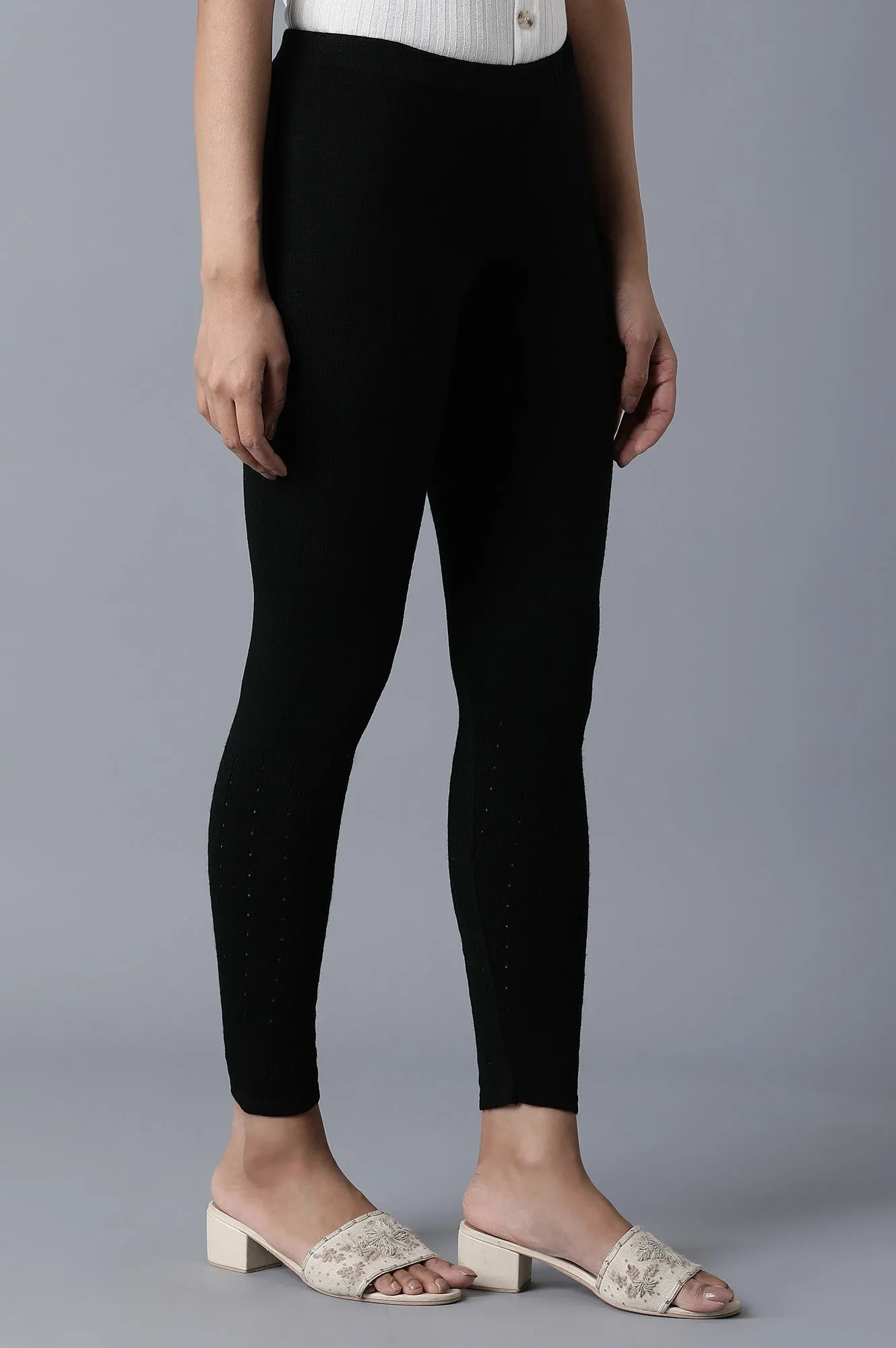 Black Ankle Length Tights