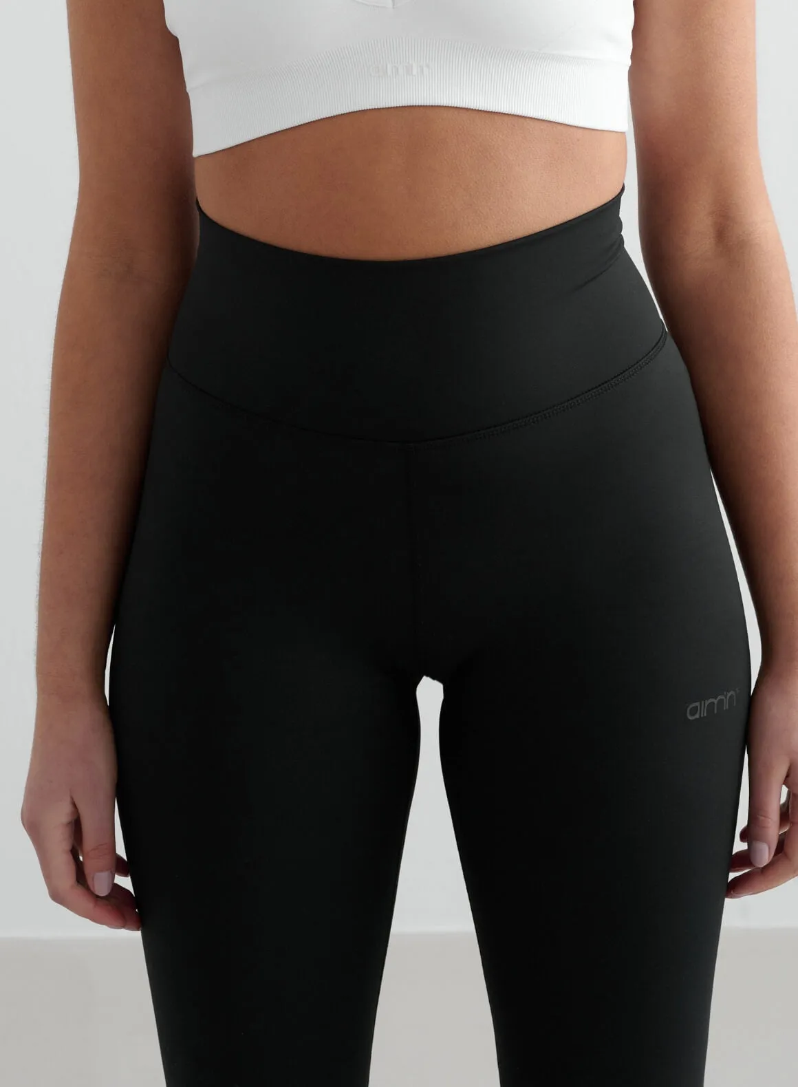 Black Monochrome Core Flare Tights