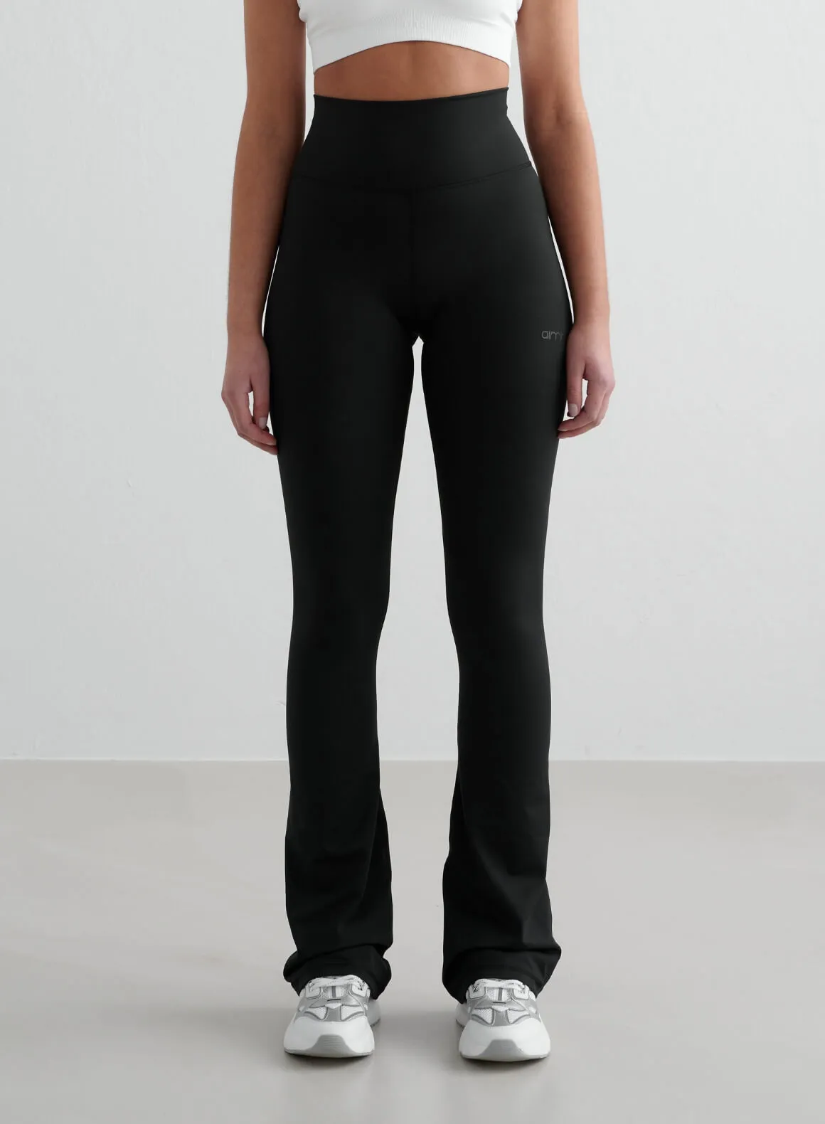 Black Monochrome Core Flare Tights
