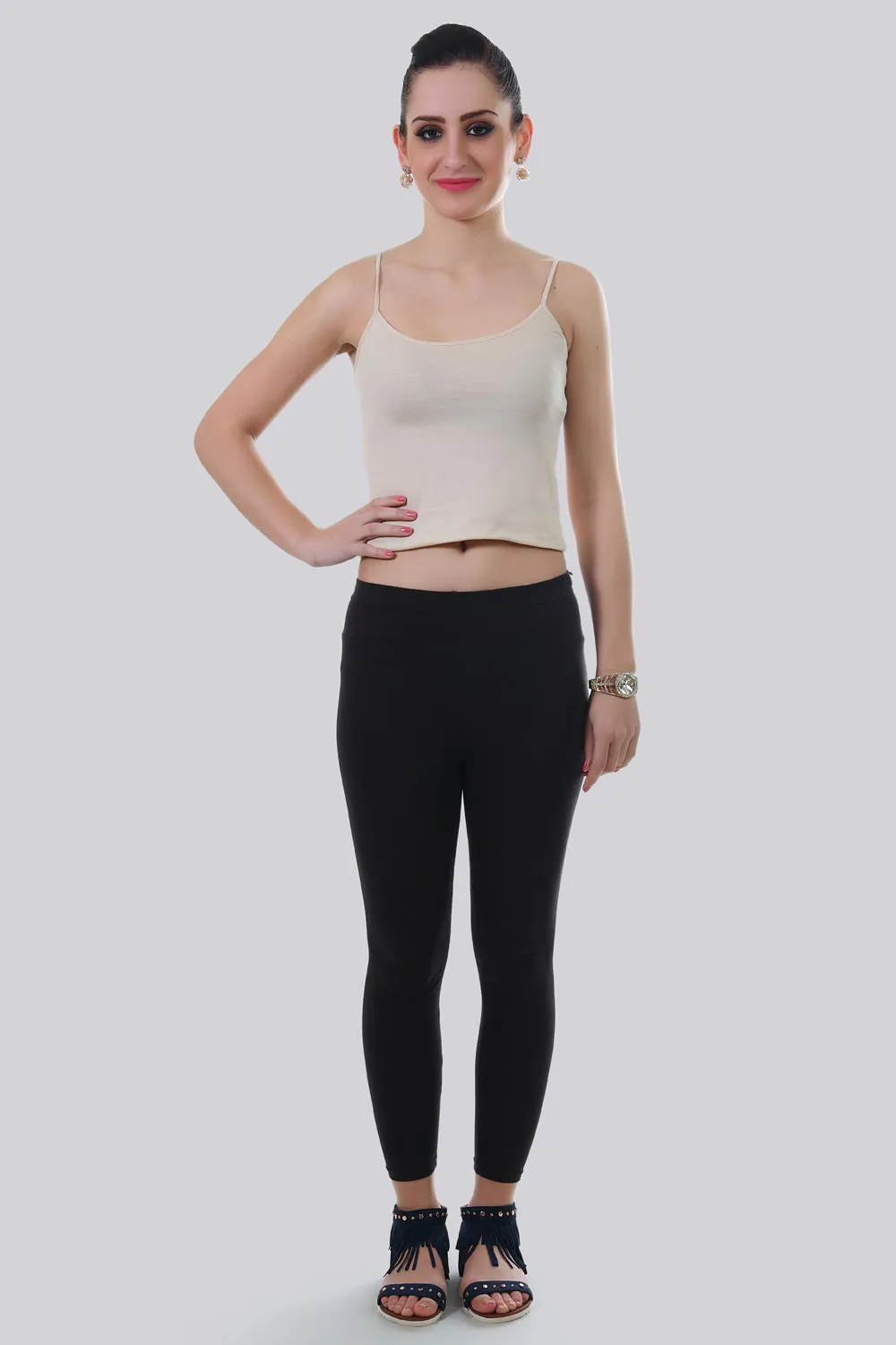 Black Solid Tights