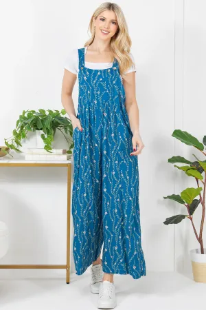 Bloom & Wander Floral Overalls
