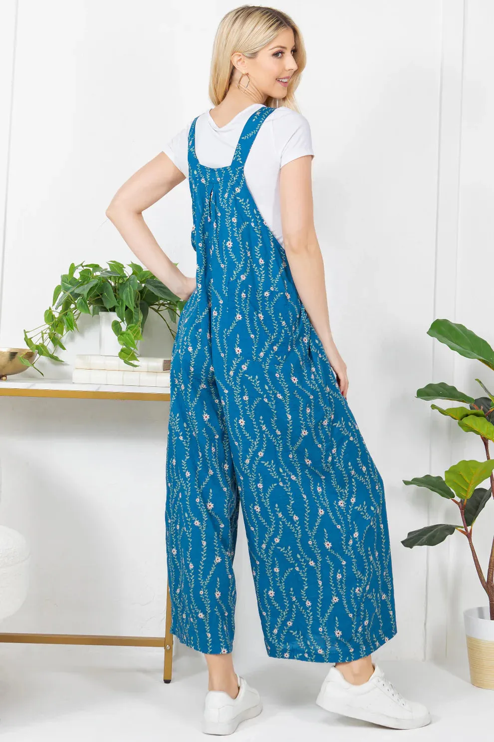 Bloom & Wander Floral Overalls