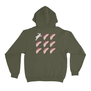 “Bunny" Basic Hoodie Khaki