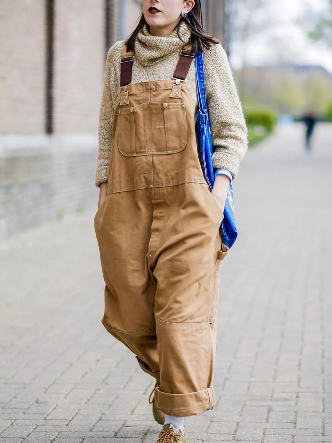 Carly™ | Women's Canvas Dungarees with Relaxed Fit