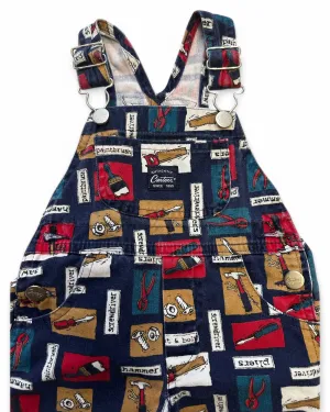Carter's vintage toolkit printed baby dungarees