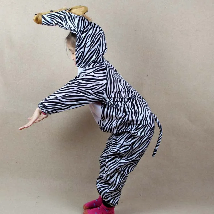 Cartoon Children Kids Animal Costume Cosplay Clothing Dinosaur Tiger Elephant Halloween Animals Costumes Jumpsuit for Boy Girl