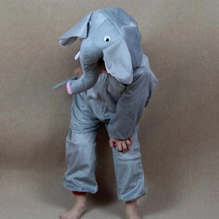 Cartoon Children Kids Animal Costume Cosplay Clothing Dinosaur Tiger Elephant Halloween Animals Costumes Jumpsuit for Boy Girl