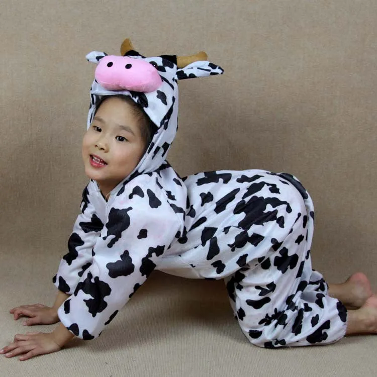 Cartoon Children Kids Animal Costume Cosplay Clothing Dinosaur Tiger Elephant Halloween Animals Costumes Jumpsuit for Boy Girl
