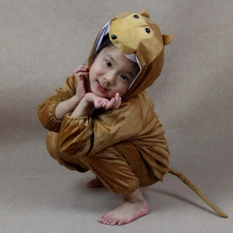 Cartoon Children Kids Animal Costume Cosplay Clothing Dinosaur Tiger Elephant Halloween Animals Costumes Jumpsuit for Boy Girl