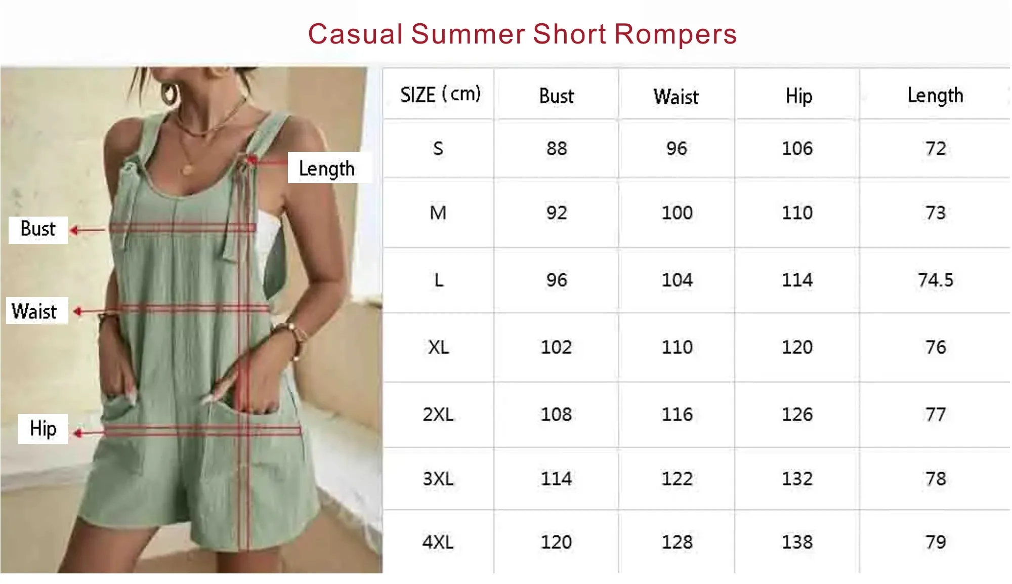 Casual Summer Short Rompers