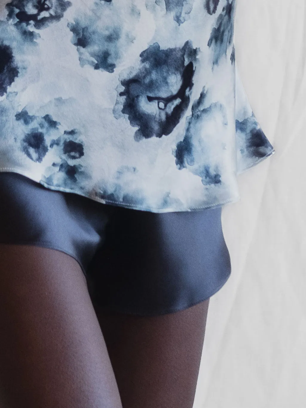Charcoal - Silk French Knickers
