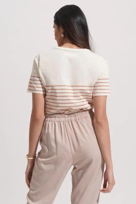 Closet Staples Logo Striped Mock Neck Tee