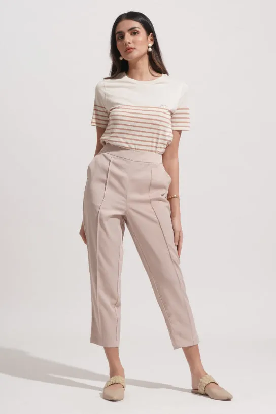 Closet Staples Logo Striped Mock Neck Tee