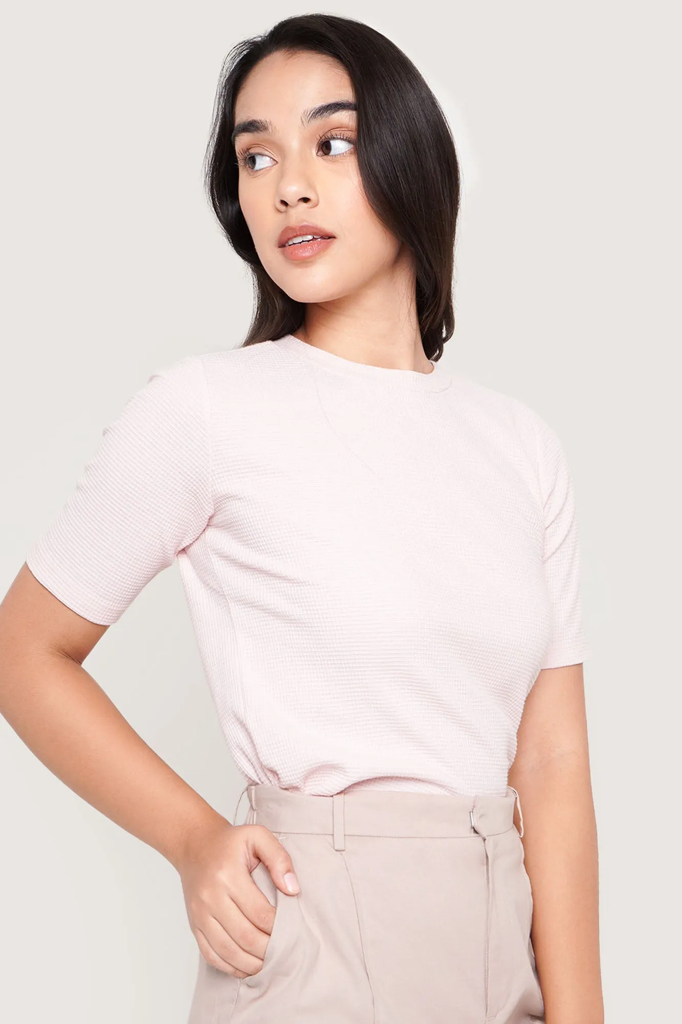 Closet Staples Slim Fit Textured Tee