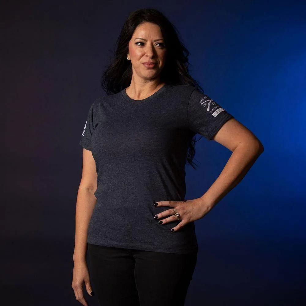 Club Member - Women's Basic Slim Fit T-Shirt- Heather Navy