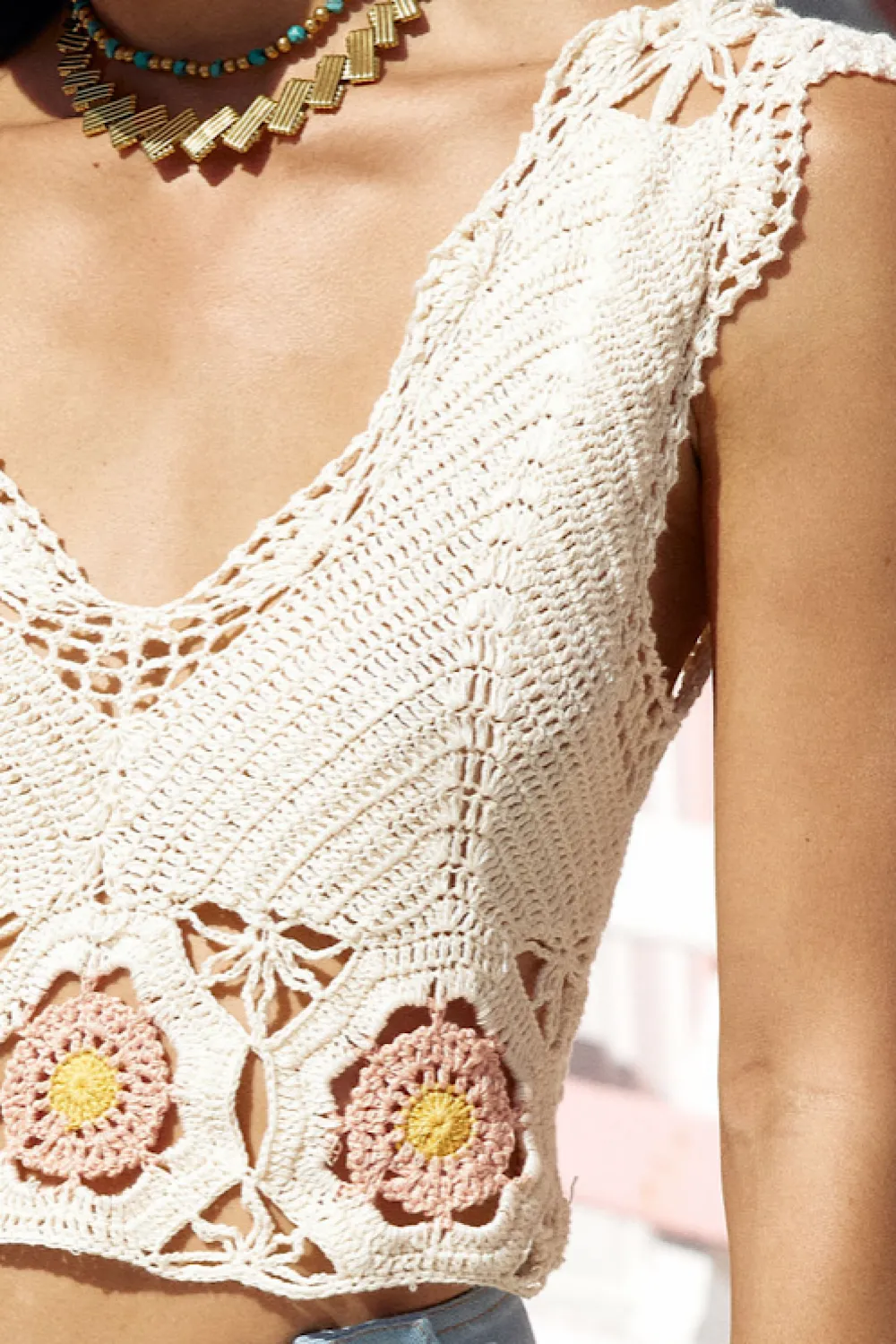 Cool Water Crochet Camisole