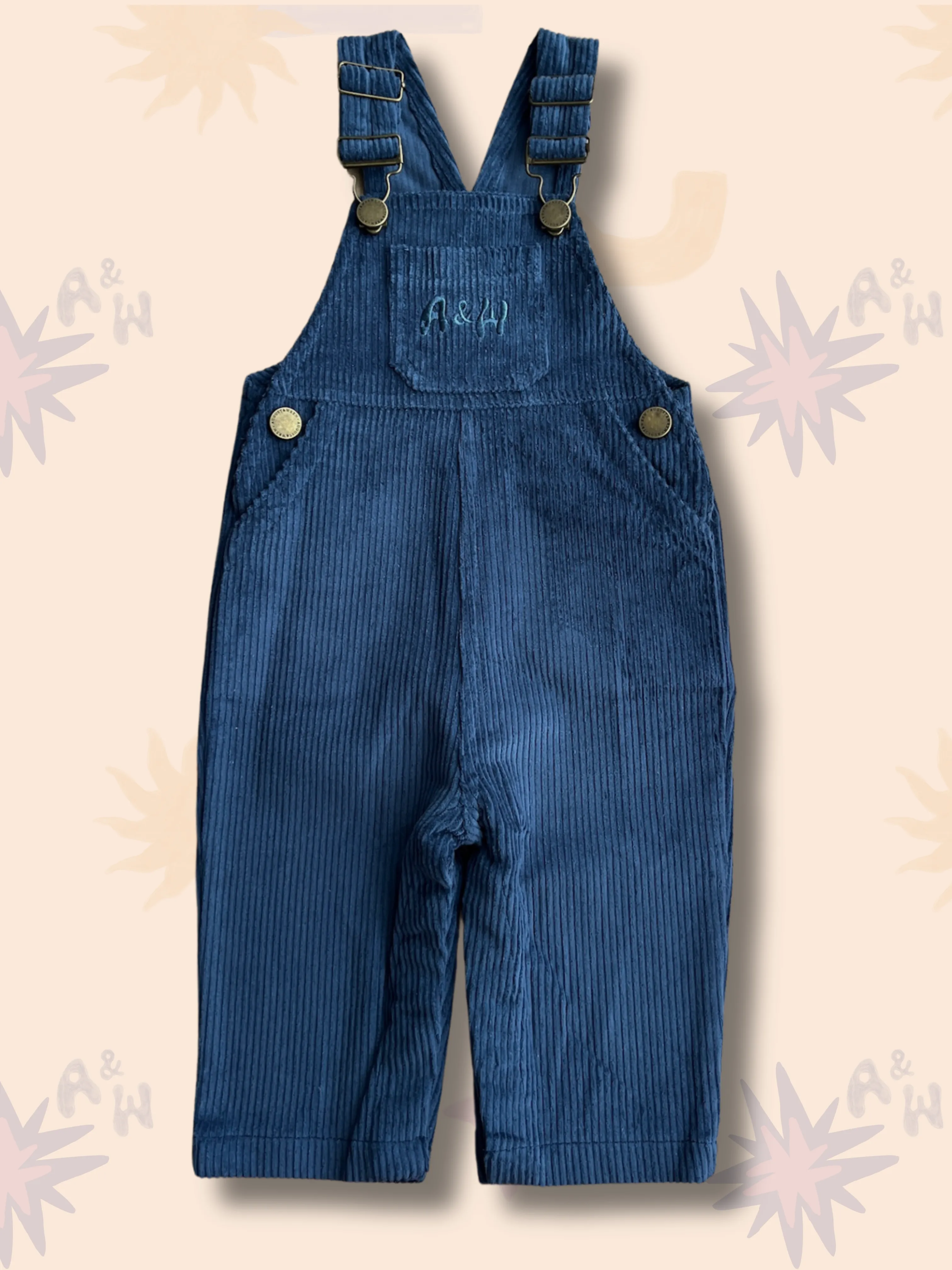Corduroy Overalls | Navy