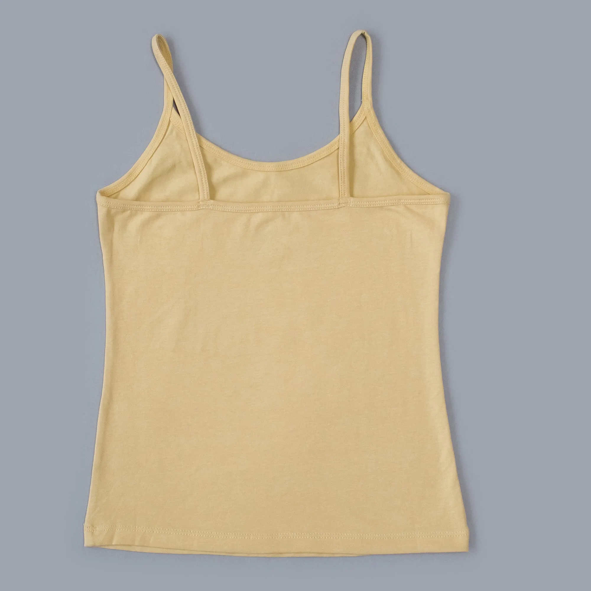 Cotton Spandex Super Soft Camisole for Girls (Pack of 3)