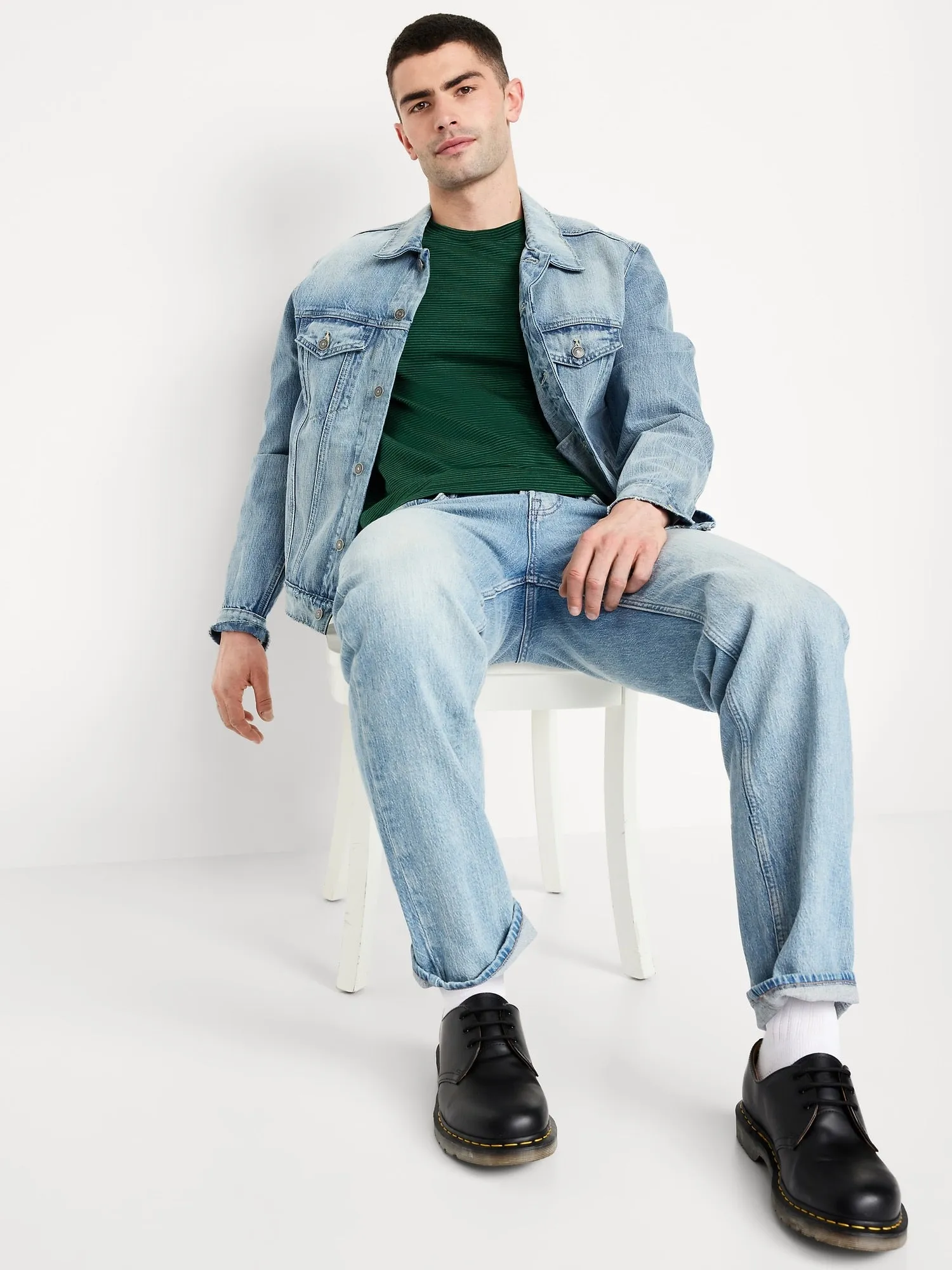 Crew-Neck Striped T-Shirt