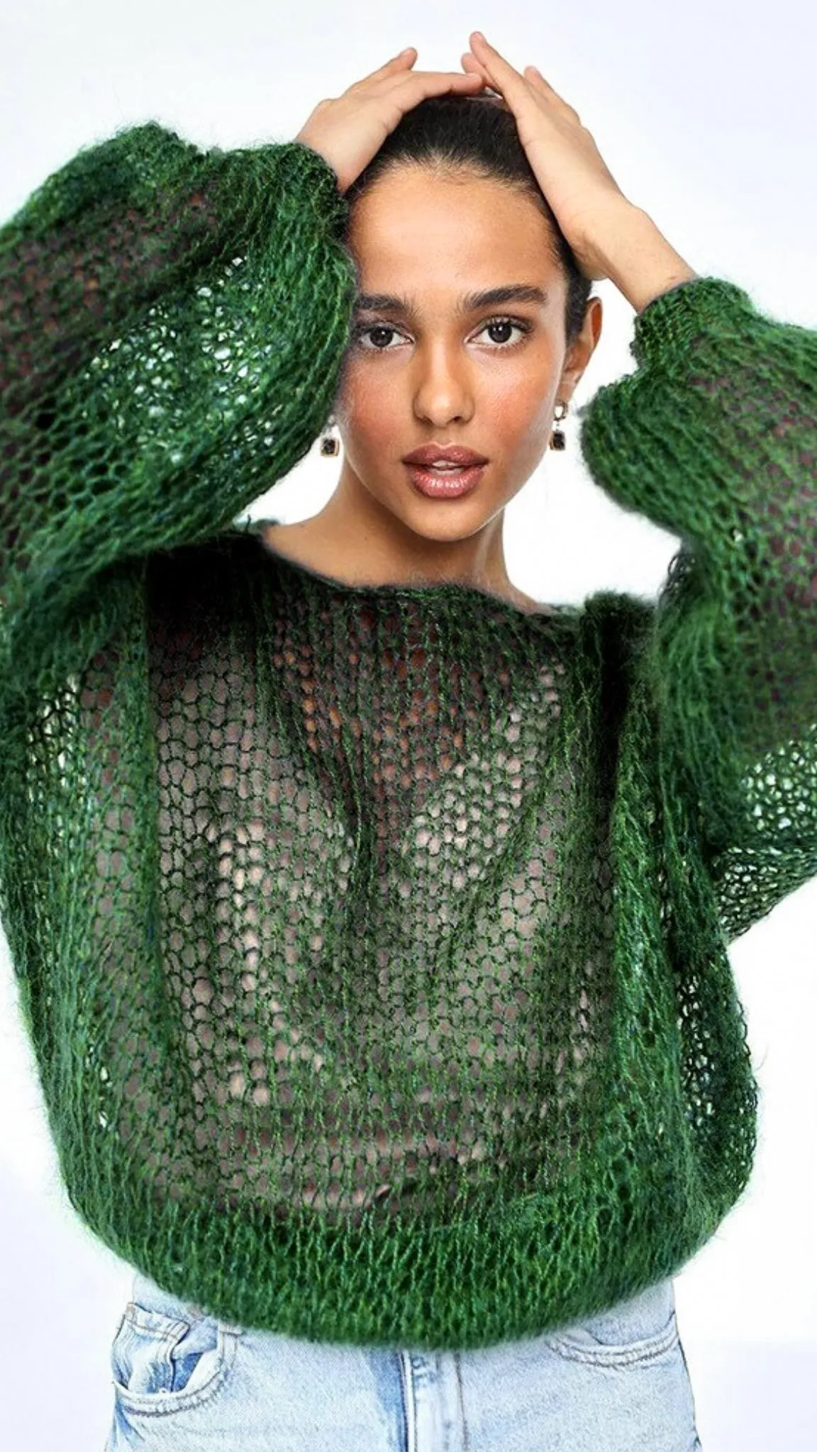 Daniela – Mesh Knit Sweater
