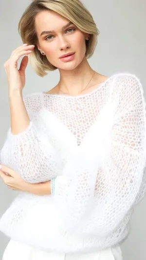 Daniela – Mesh Knit Sweater