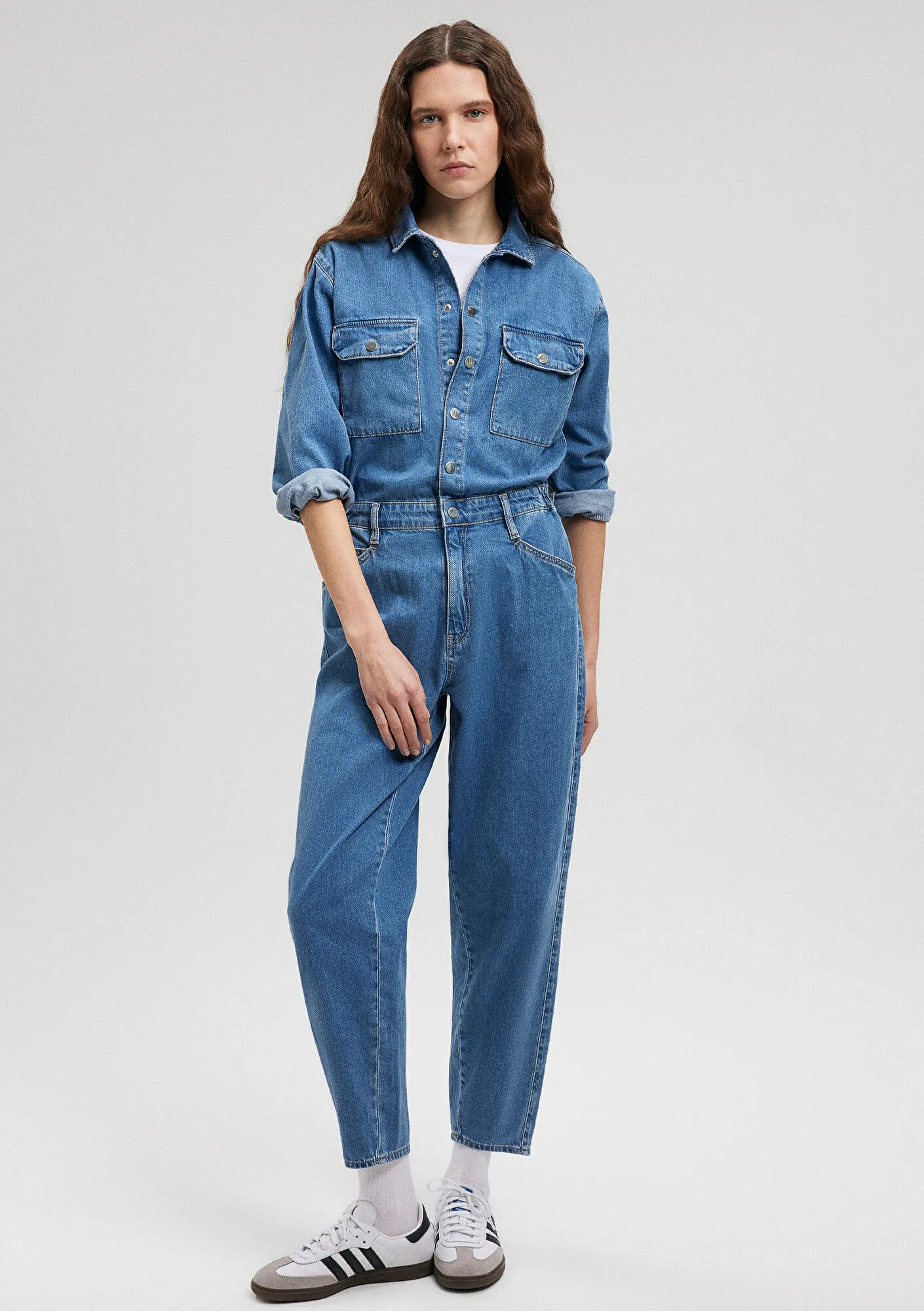 Deborah Indigo Denim Jean Overalls