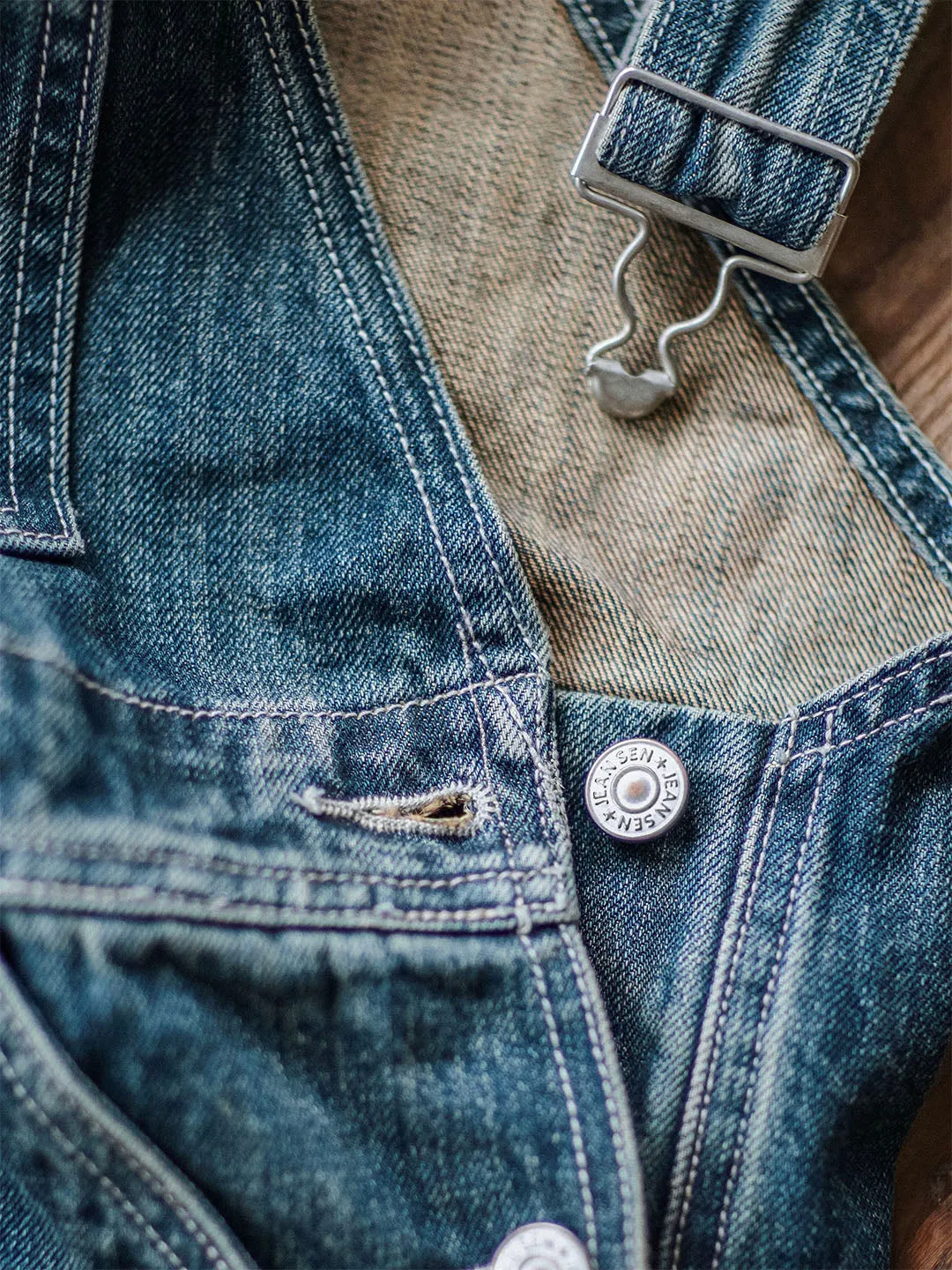 Denim Dungarees in a Used Look for Men