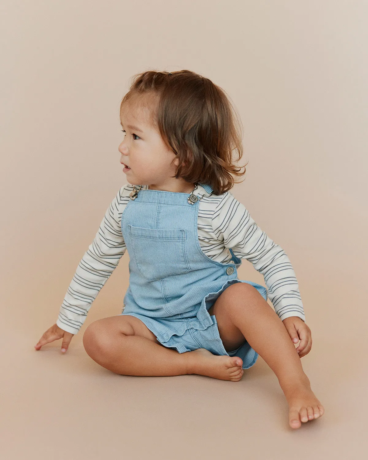 DEREKSB OVERALLS - Blue denim Stripe