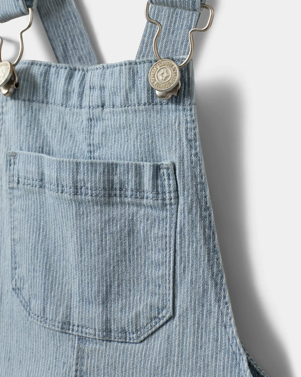DEREKSB OVERALLS - Blue denim Stripe