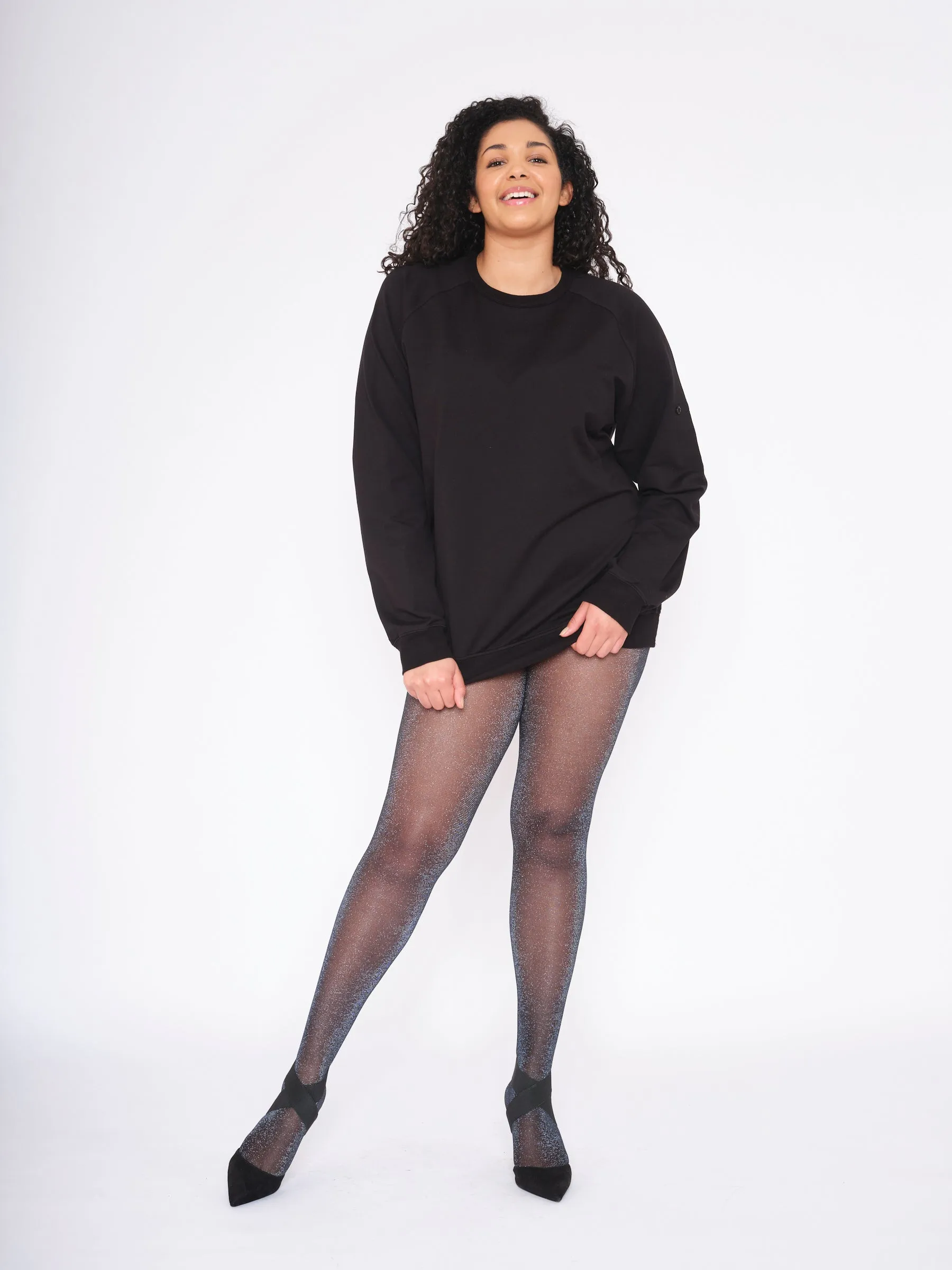 Designer Shimmering Lurex Tights - ELLE
