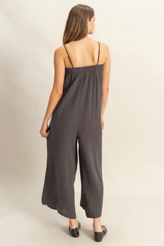 Double Gauze Super Flowy Cami Jumpsuit