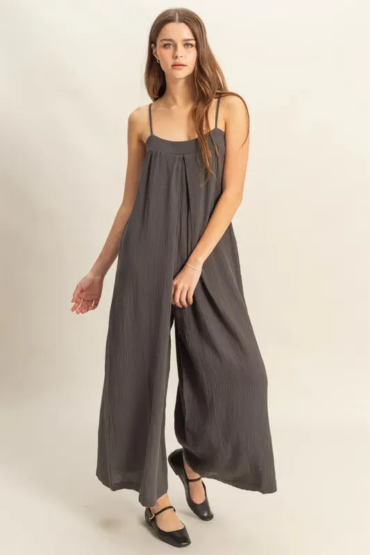 Double Gauze Super Flowy Cami Jumpsuit
