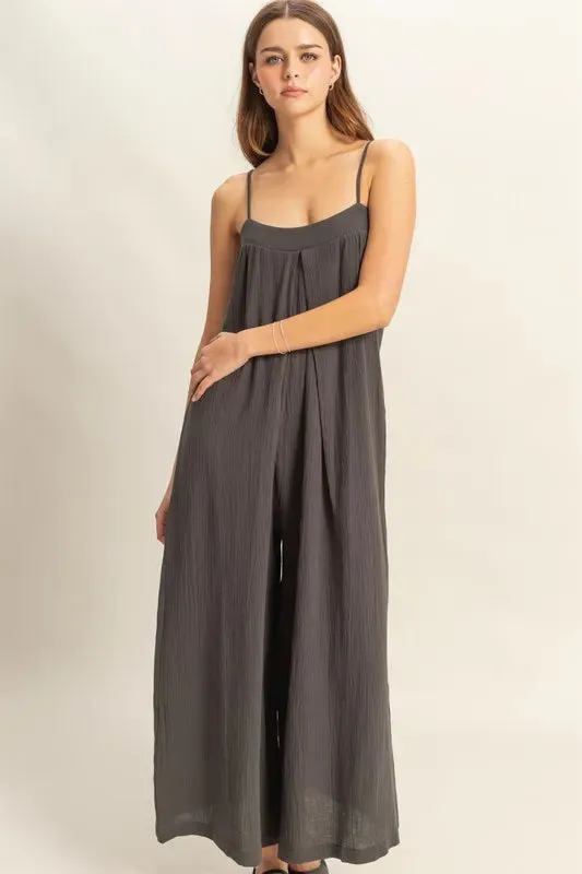 Double Gauze Super Flowy Cami Jumpsuit