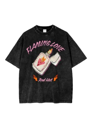 Flaming Love Oversized tee
