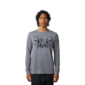 FOX THE FORMAT LS TECH TEE [HEATHER GRAPHITE]