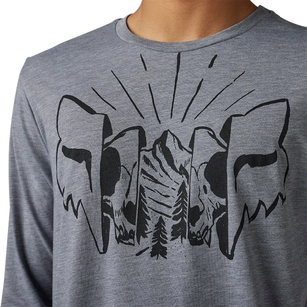 FOX THE FORMAT LS TECH TEE [HEATHER GRAPHITE]